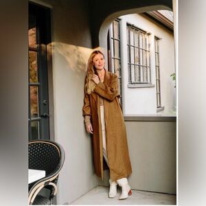 NWOT OZMA Brown trench Coat S/XS